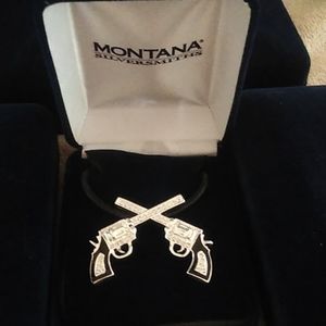 Montana Silversmiths Necklace Crossed Pistols